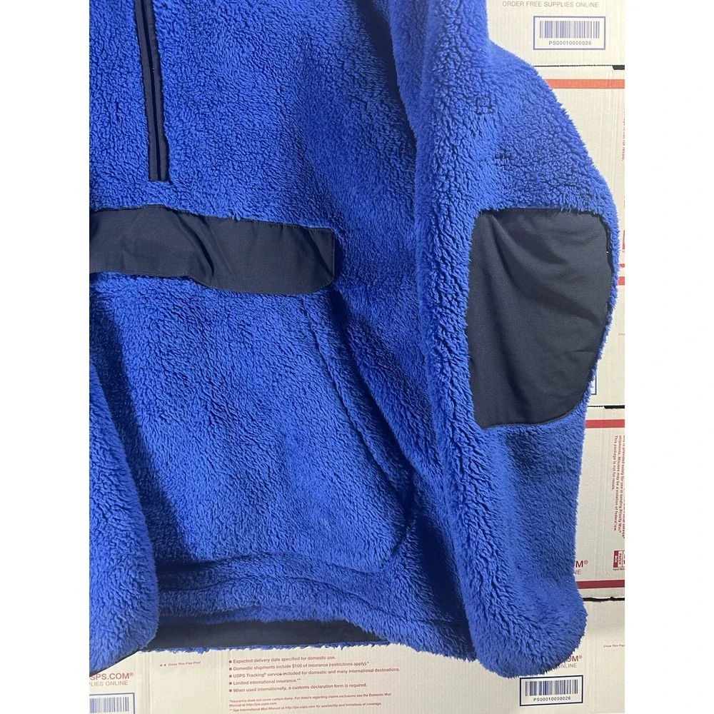 The North Face Campshire Pullover Royal Blue Center Pocket‎ Sherpa Men's XL